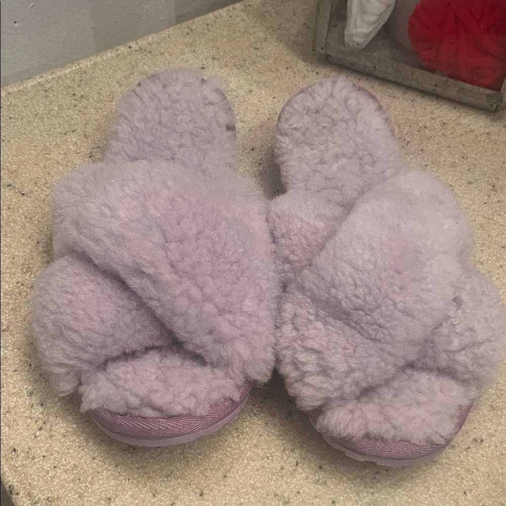 Emu Soft Lilac Fluffy Slippers